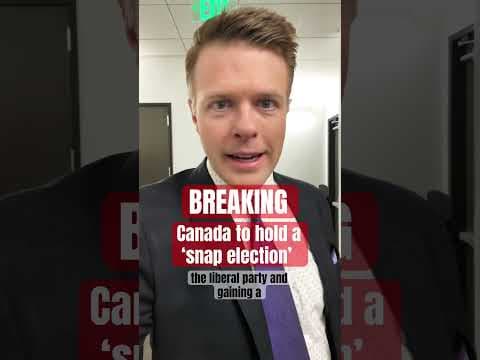 Canada will hold a snap election before new Trump tariffs take affect. ￼
