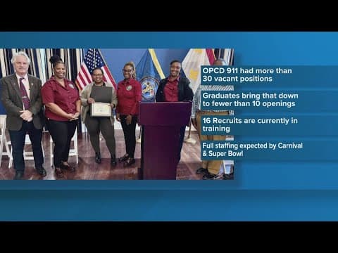 15 recruits graduate New Orleans 911 training