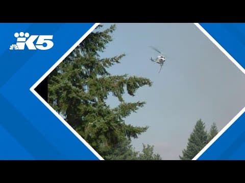 Brush fire threatening multiple homes near Rainier