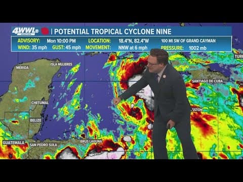 Tropical Update: Possible hurricane struggling, but still likely in Gulf