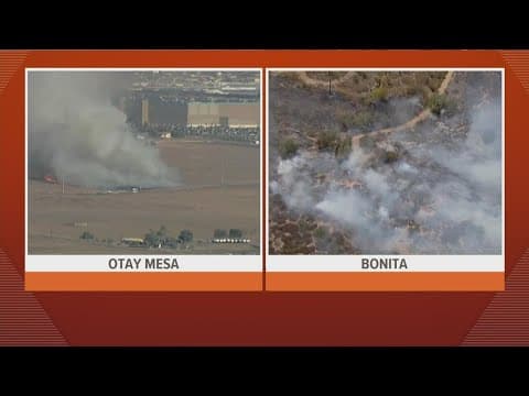 Cal Fire crews extinguish brush fire in Otay Mesa at 28 acres