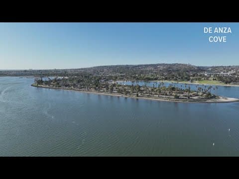 Above San Diego | The clean-up of Mission Bay RV Resort mobile homes in De Anza Cove