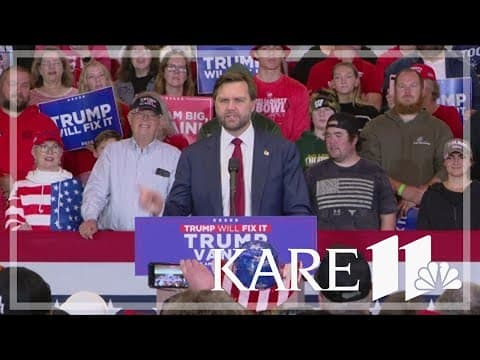 JD Vance campaigning in western Wisconsin Monday