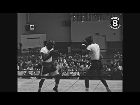 Heavyweight champion Floyd Patterson training in Oceanside, California  1958