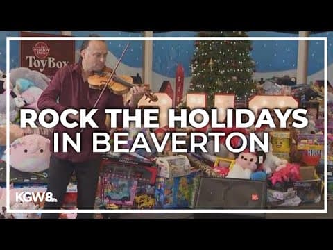 Concert rock violinist performing holiday favorites at The Reser in Beaverton