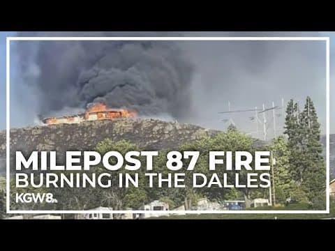 Firefighters try to protect Oregon Veterans Home from fire in The Dalles