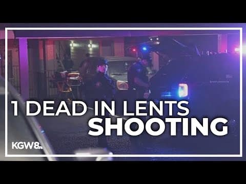 1 dead after shooting in Portland's Lents neighborhood