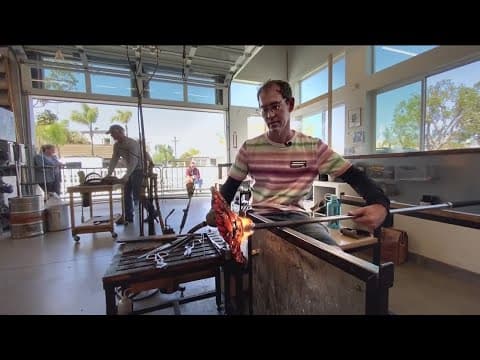 Glass artist makes a living 'Playing with Fire'