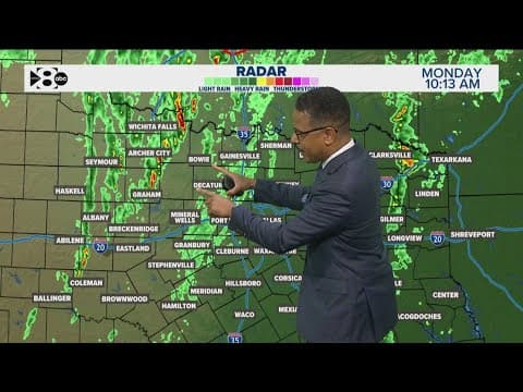 DFW weather: Severe storms forecast update (10:15 a.m. Monday)
