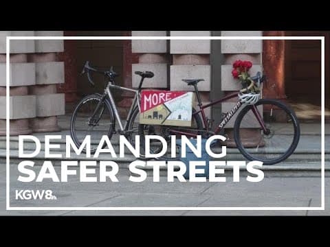 Portland cyclist rally for safer streets amid rising road fatalities
