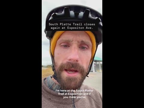 South Platte River Trail closes again at Expositon Avenue