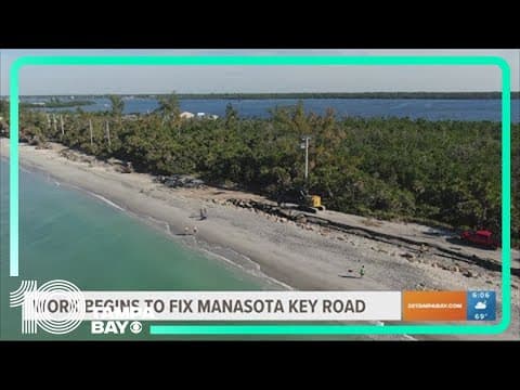 Repair work begins on Manasota Key road