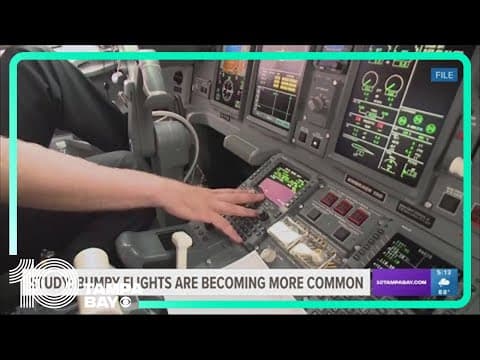 Researchers: Climate change turning up turbulence, causing bumpier flights