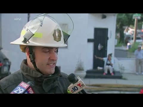 Houses collapse after a major explosion