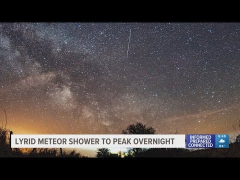 Lyrid meteor shower: When is the peak, how to watch