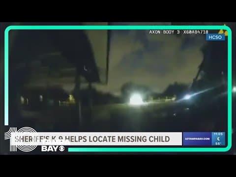 Hillsborough County Sheriff's K-9 helps find missing child locked inside bathroom of Wimauma park
