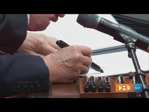 Trump signs flurry of executive orders after inauguration