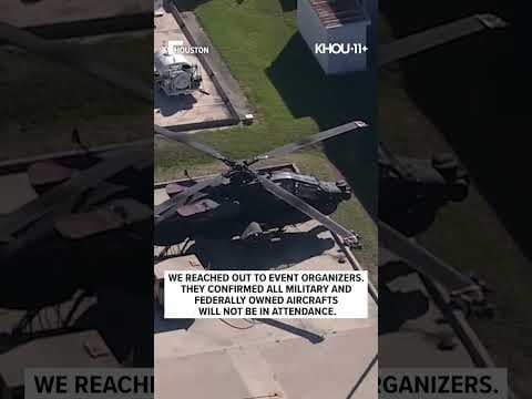 The 'Wings Over Houston' airshow will be affected by the current government shutdown.