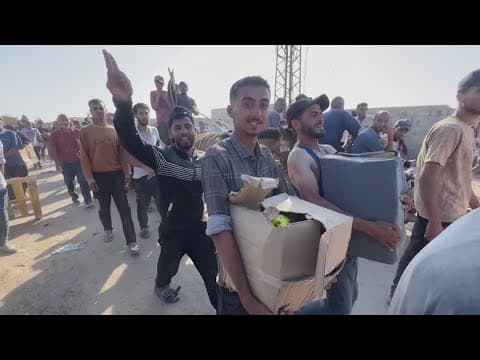 After weeks of hunger, aid distribution is back in Gaza