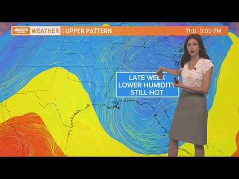 A slight break in humidity this week