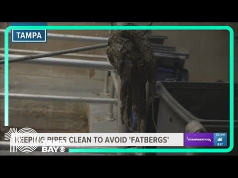 Keep pipes clear, clean to avoid 'fatbergs'