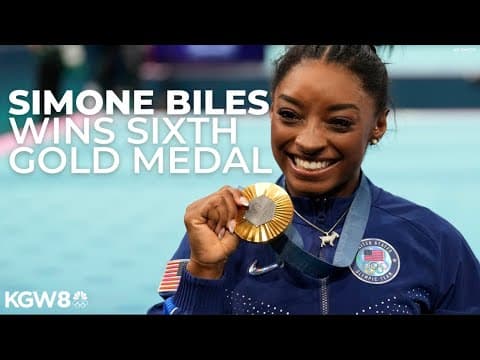 Simone Biles wins 6th gold medal at 2024 Paris Olympics