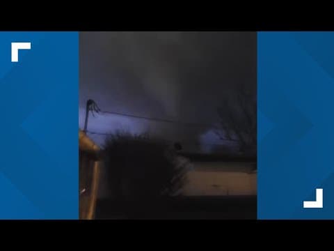 Tornado goes through Winchester, Indiana I Caught on Camera
