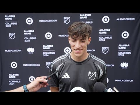 FC Dallas striker Petar Musa speaks before MLS All-Star Game