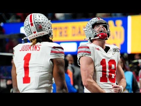 National championship postgame press conferences | Ohio State vs. Notre Dame