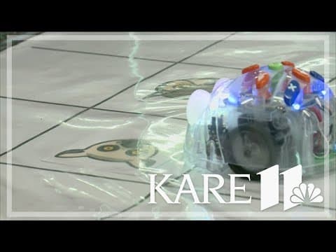 Kindergarten students learn how to program robots in Bloomington