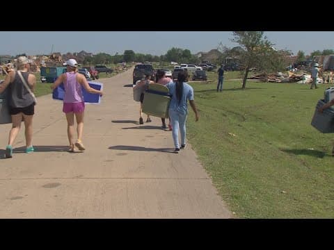 Tornado cleanup continues near Celina, where neighbors saved each other’s lives