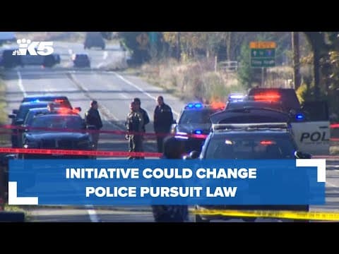 Initiative could change police pursuit law