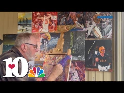 How the 'Big Orange' inspires colorful painter