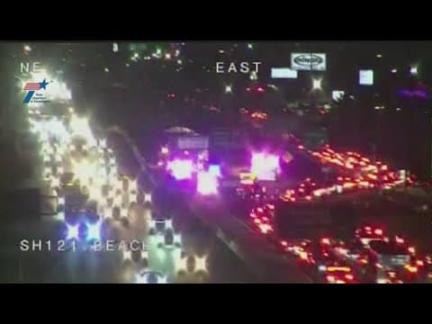 Traffic Alert: All lanes of 121 closed at Beach Street