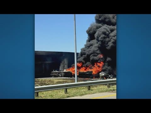 Ohio EPA says outside contractor was brought in to respond to I-270 tanker truck fire
