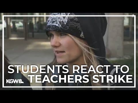 Students react to Portland Public Schools strike