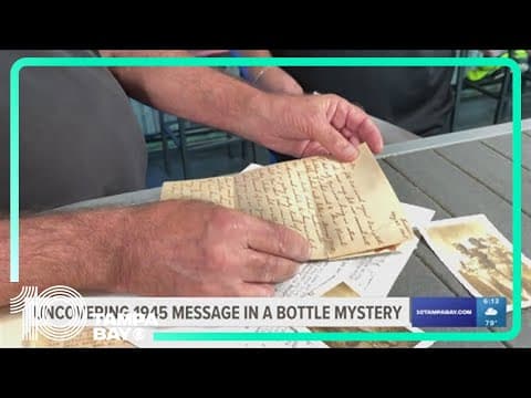 How this WWII-era message in a bottle washed ashore in Florida