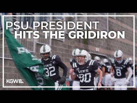 PSU's new president goes viral in video promo for Vikings athletics