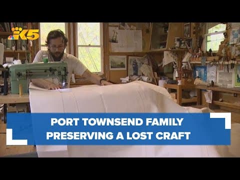 Pacific Northwest family one of last businesses to hand-sew sails for massive ships