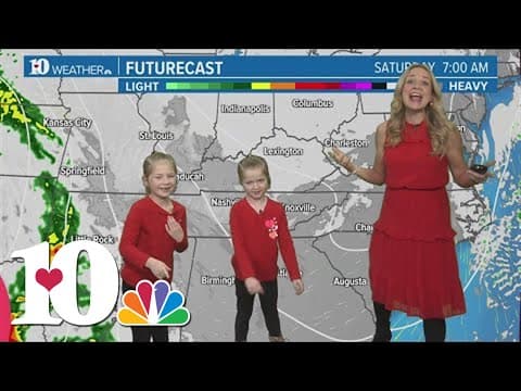 Mini Meteorologists: Brooklyn and Vivienne give the 7-day forecast!