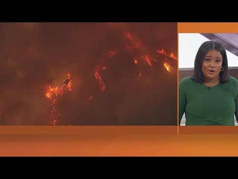 Fire in Southern California continues burning near Malibu