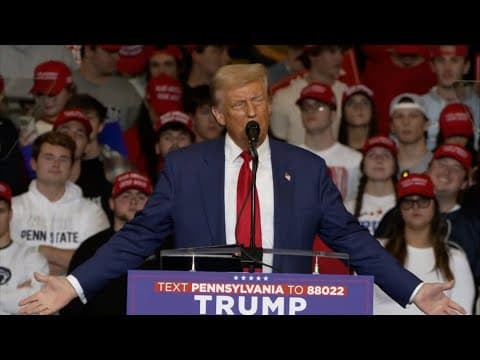 Donald Trump full speech at campaign event in State College, PA (Oct. 26, 2024)