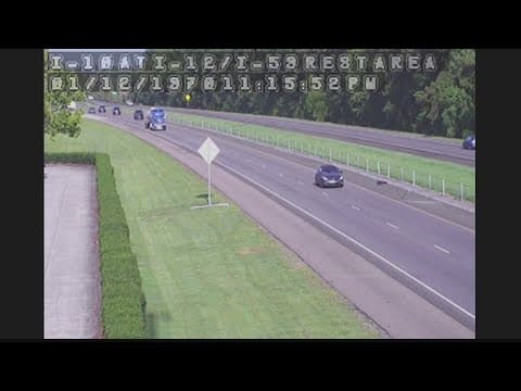 I-10 flowing smoothly after traffic jam