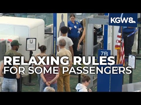 Portland airport passengers react to the end of TSA's no-shoes policy
