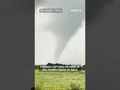 Texas tornado captured on video northof Waco in Hill County #Shorts