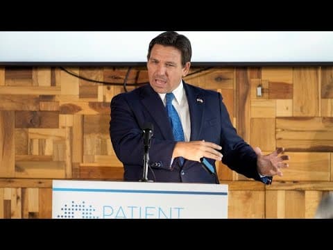 Florida Gov. Ron DeSantis speaks in Orlando