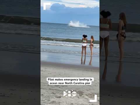Pilot makes emergency landing in ocean near North Carolina pier