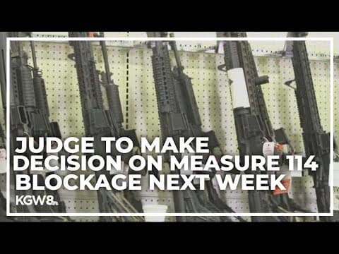Federal judge could delay start day for Oregon's Measure 114