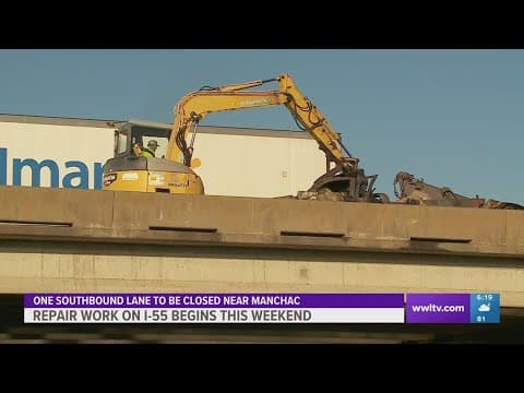 Crews begin repairs on I-55