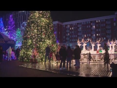 Families celebrate Christmas Eve at Christmas Commons